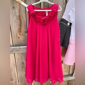 Girl’s Formal Dark Pink Dress: Size 8